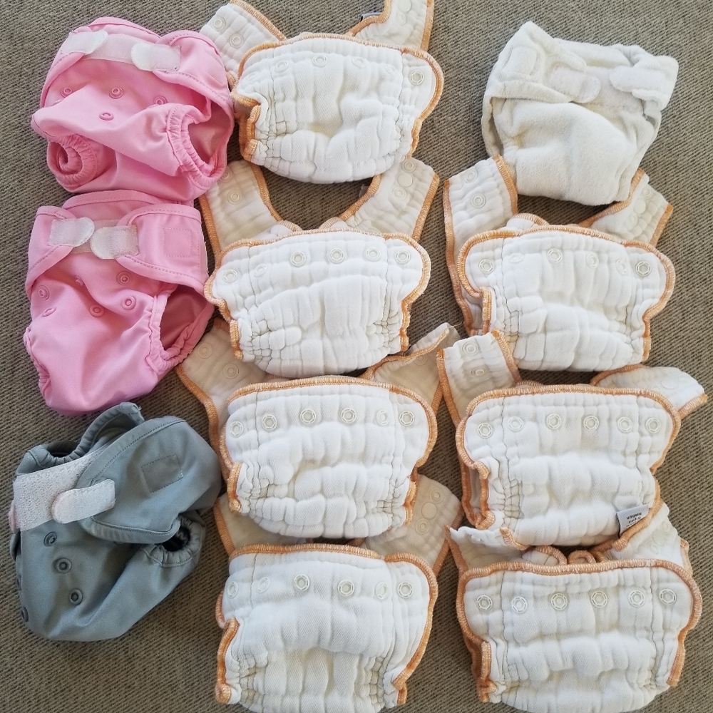 Newborn cloth diaper bundle